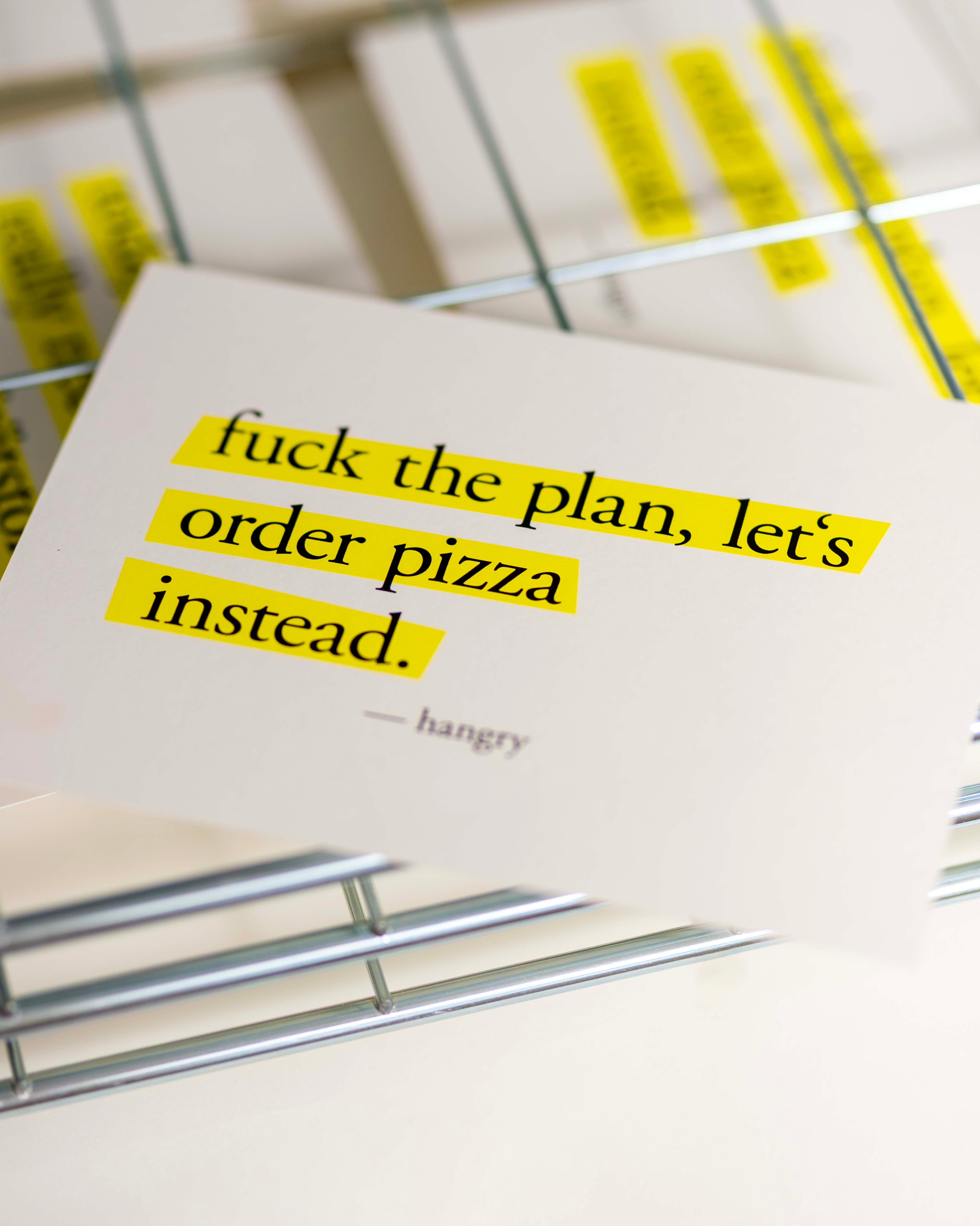 Fck the plan
