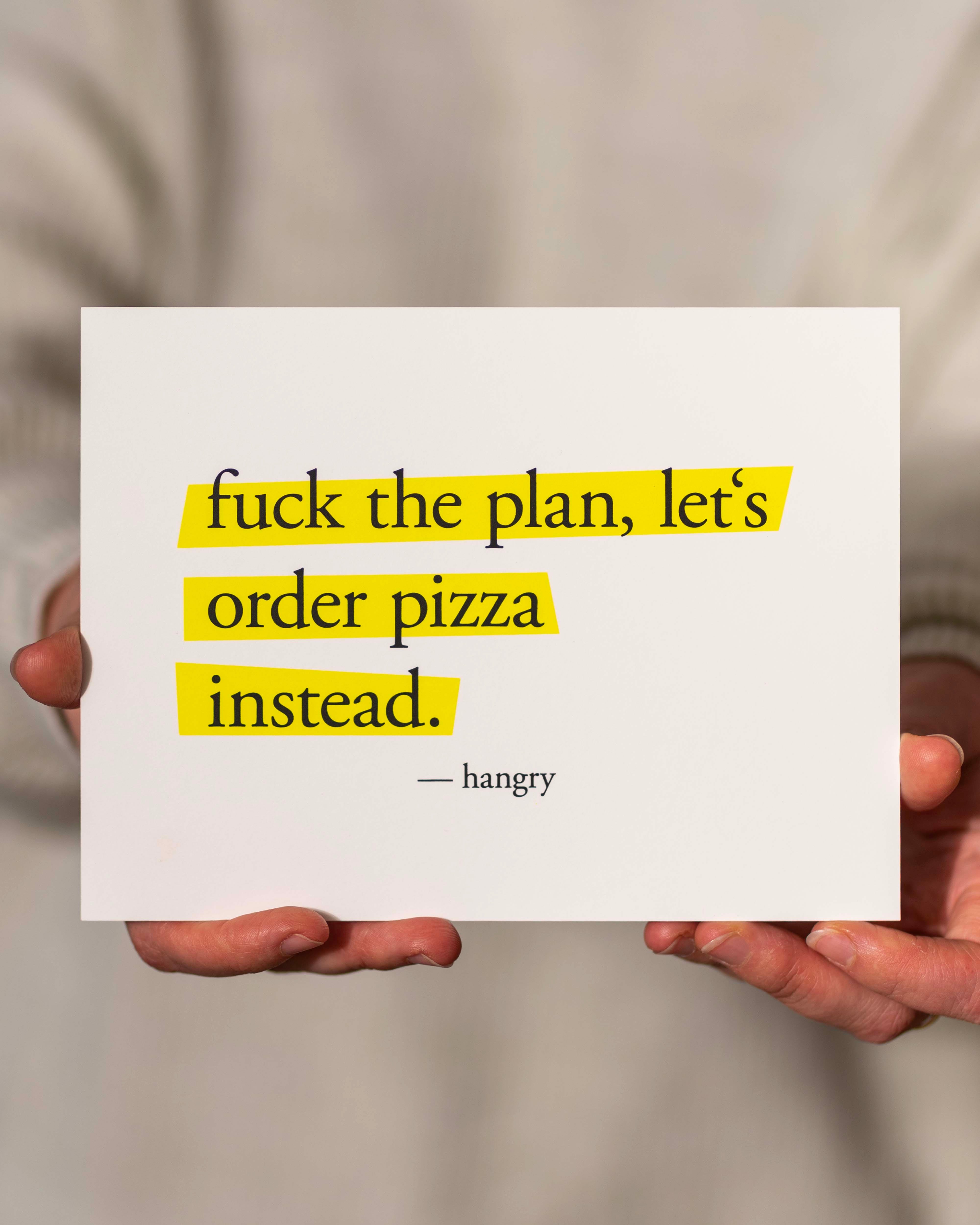 Fck the plan