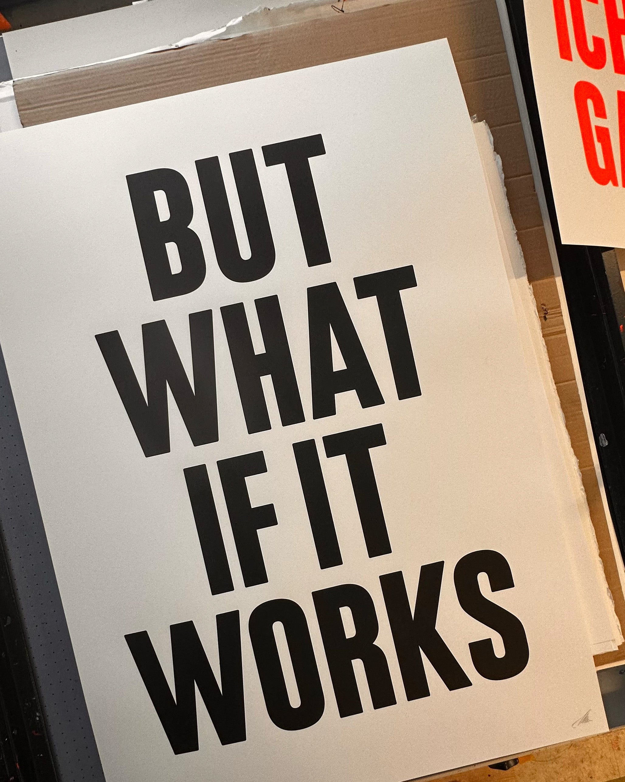 But what if it works (B/W)