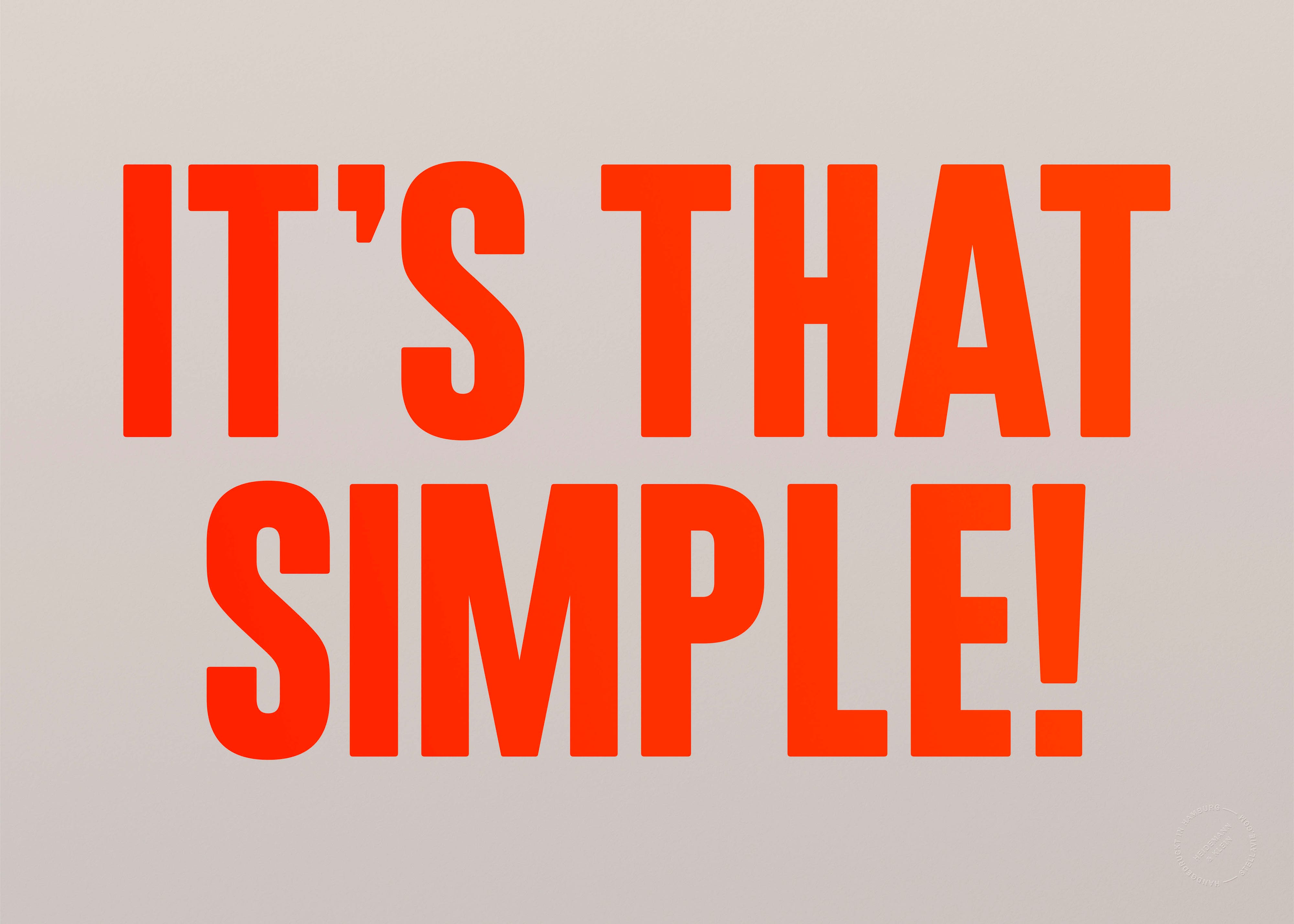 It's that simple! (Neon)