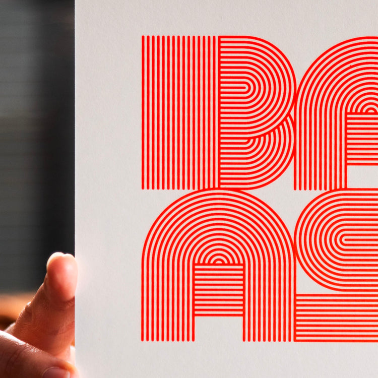 Badass (Grußkarte/Neon)