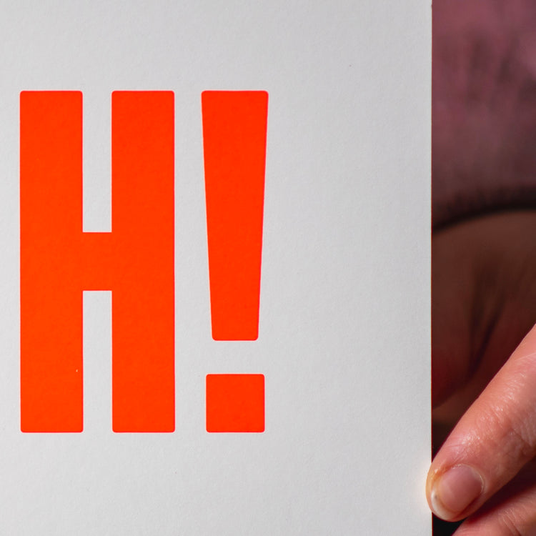 Duh! (Grußkarte/Neon)