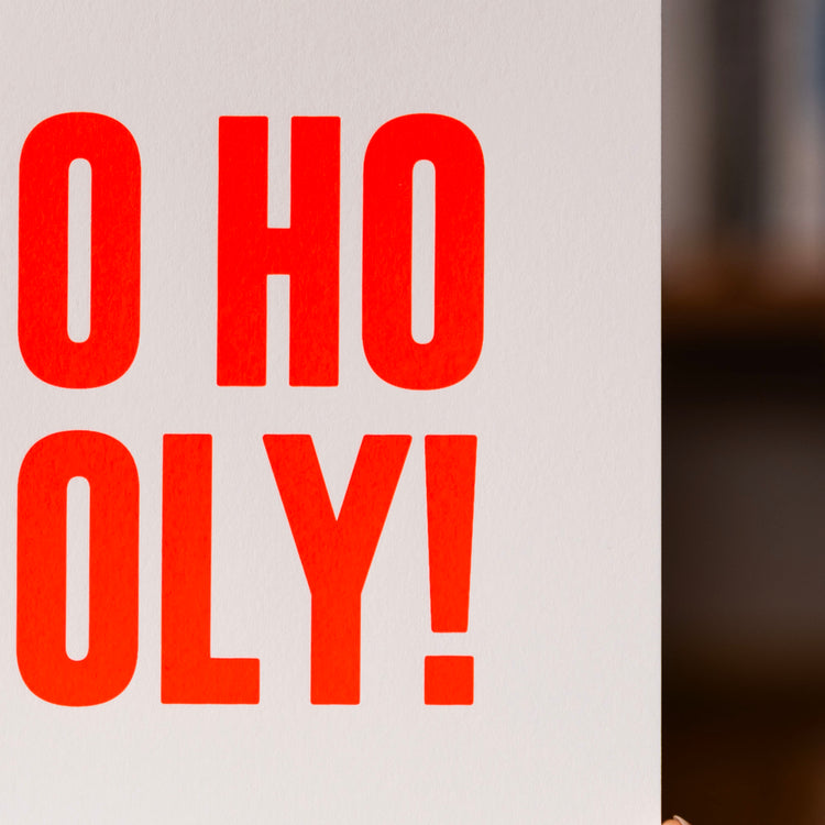 Ho ho holy (Grußkarte/Neon)