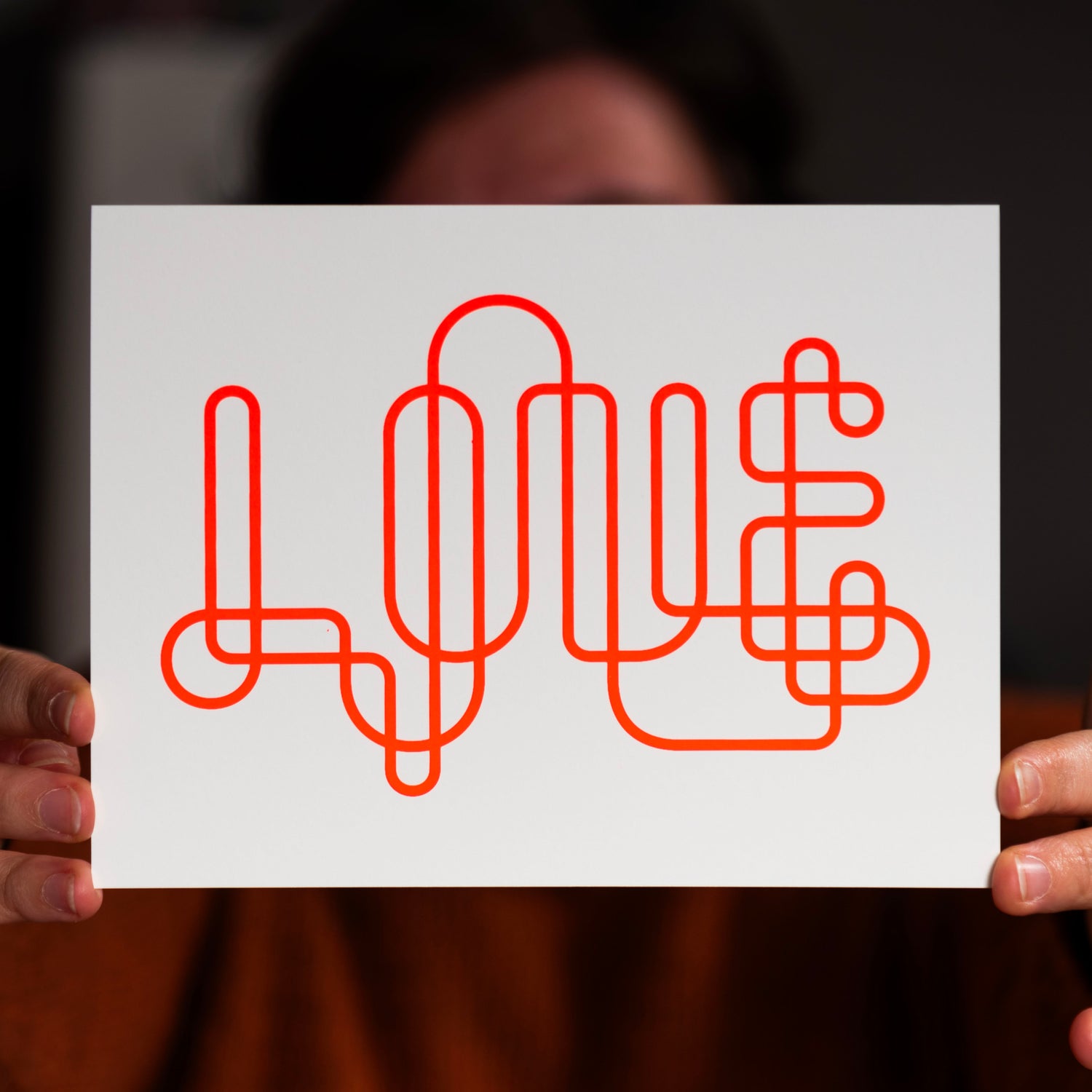 Love (Grußkarte/Neon)