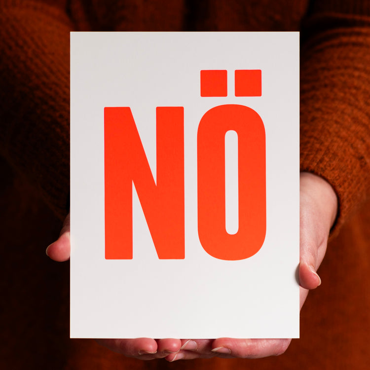 NÖ (Grußkarte/Neon)