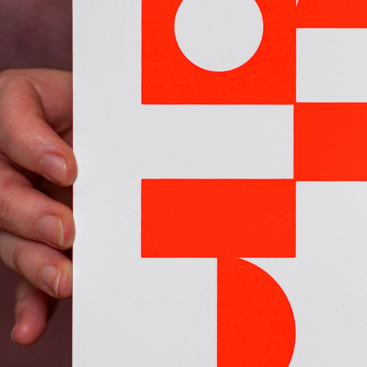 rndm#3002 (Grußkarte/Neon)