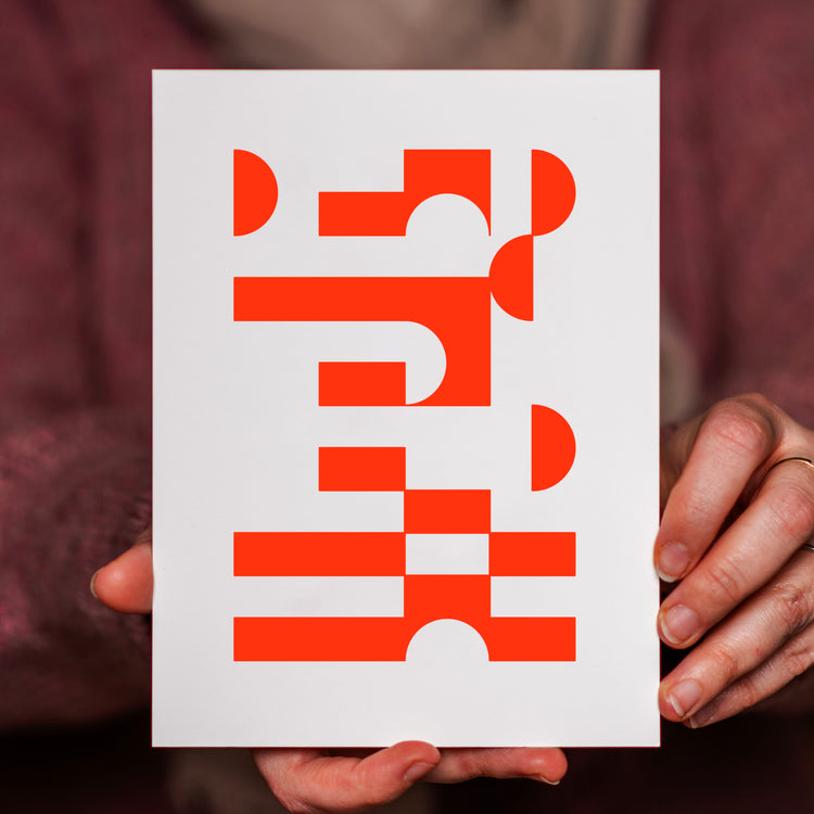 rndm#4206 (Grußkarte/Neon)