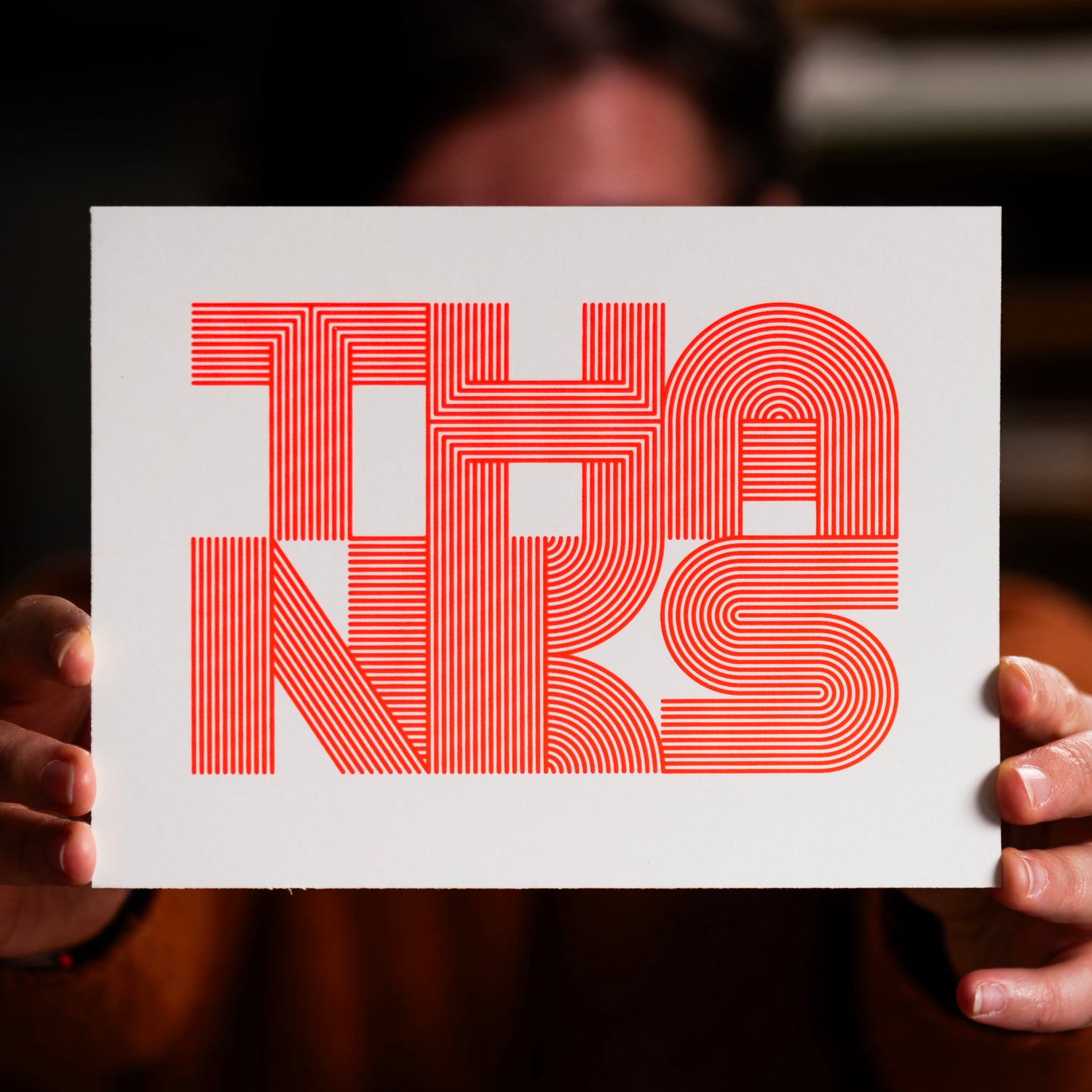 Thanks (Grußkarte/Neon)