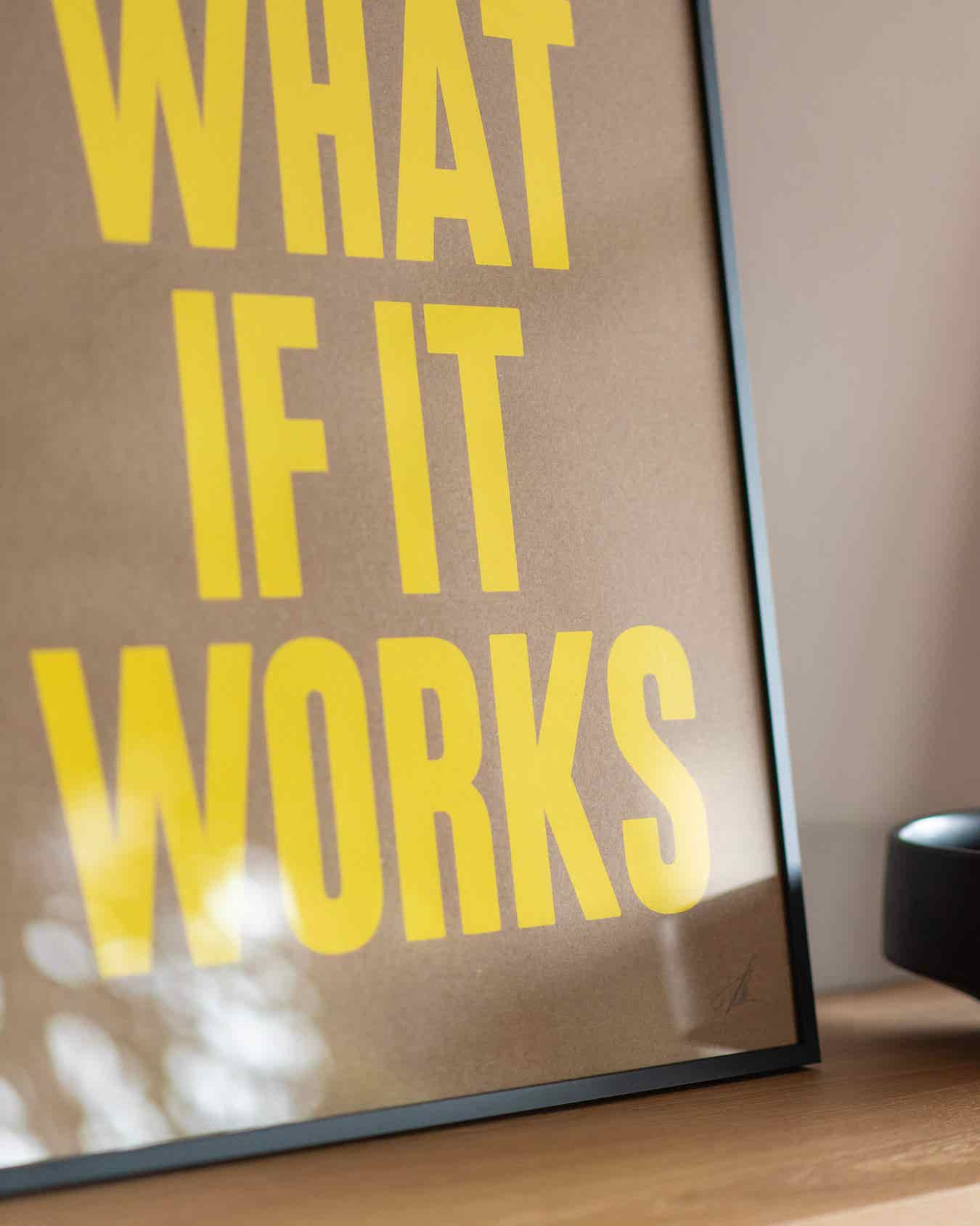 But what if it works (Kraft)