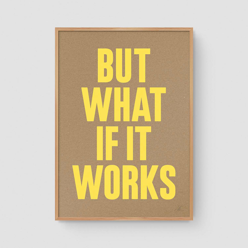 But what if it works (Kraft)