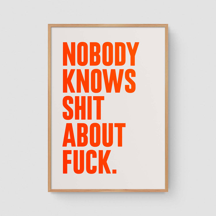 Nobody knows shit about fuck (Neon)