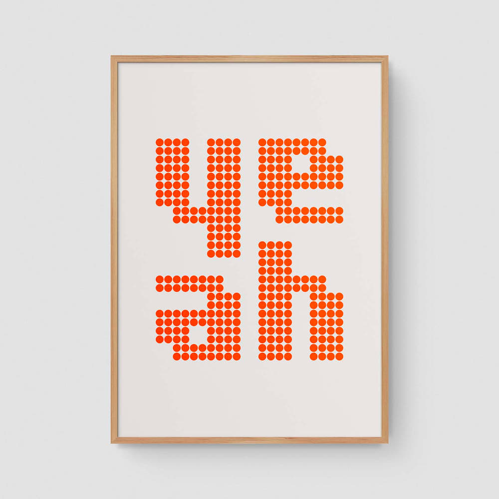 yeah (Neon-Red)