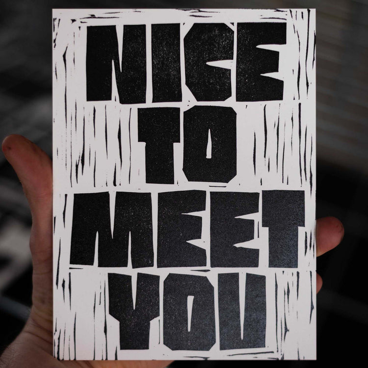 Nice to meet you (Grußkarte)