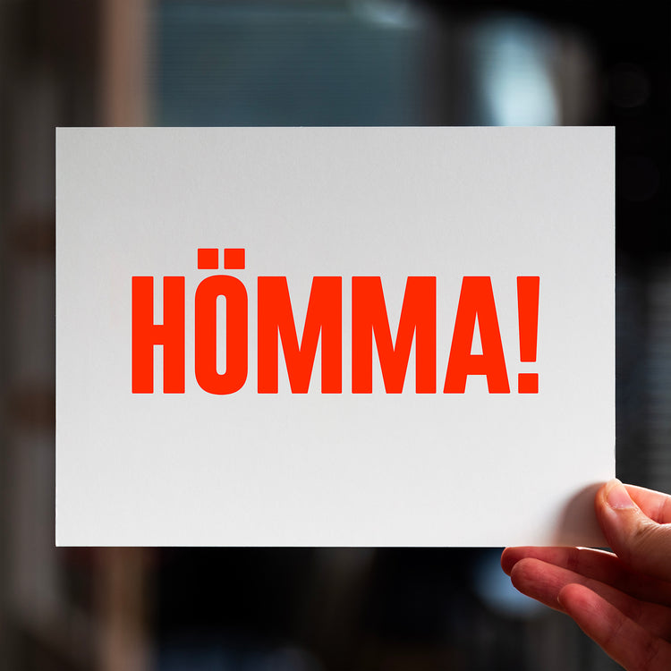 Hömma! (Grußkarte/Neon)
