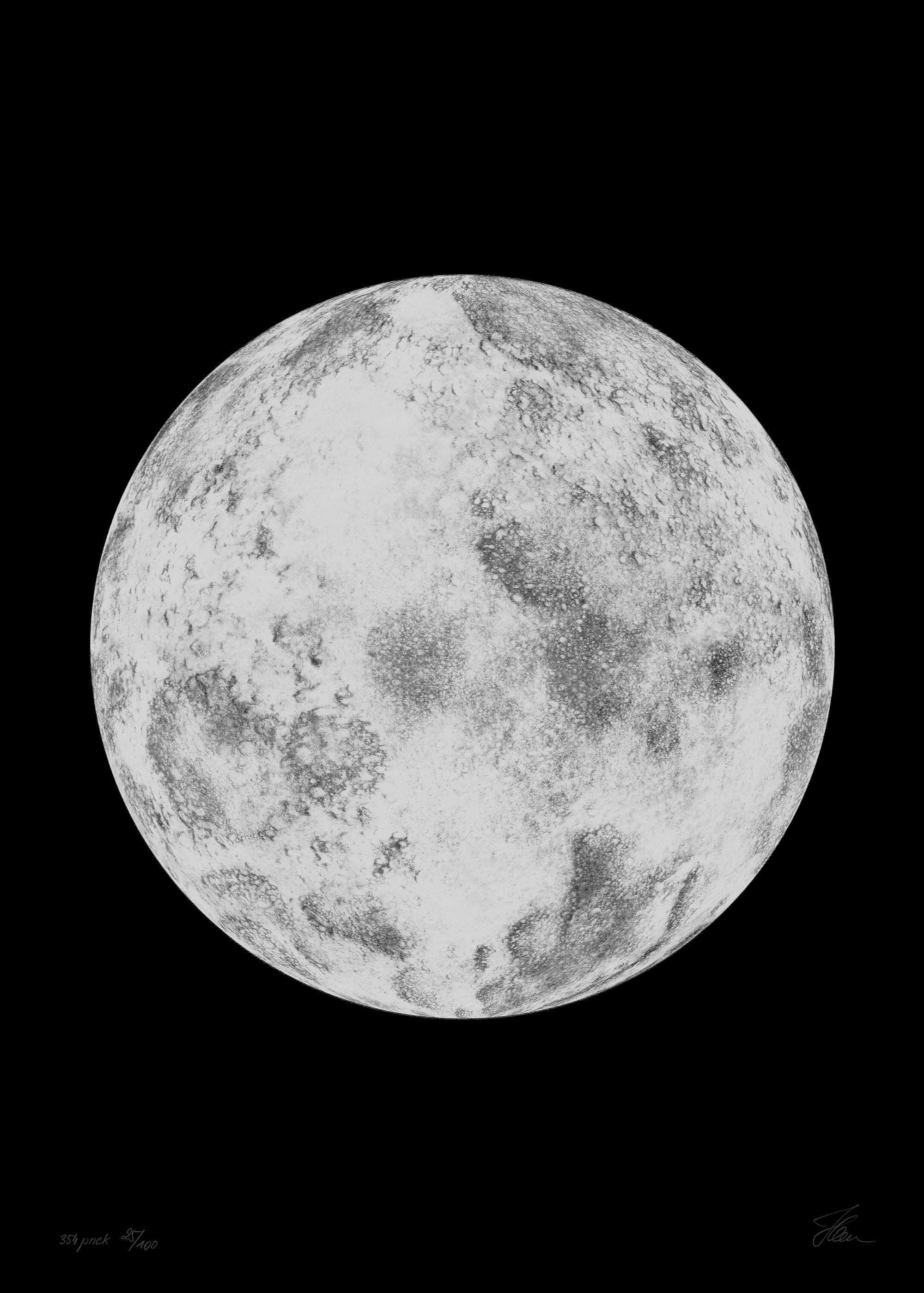 Not the moon — 354 PNCK (White/Black)