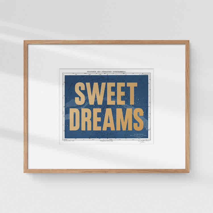 Sweet Dreams — Typography X Ephemera (Gold)