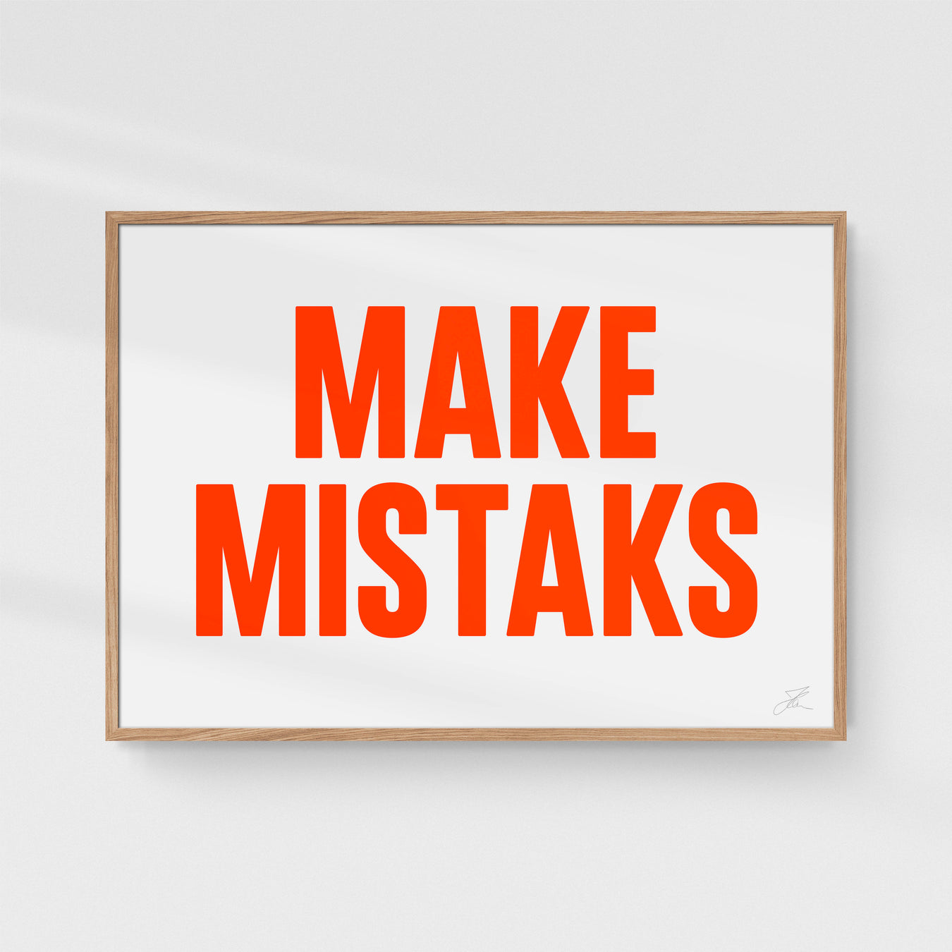 Make mistaks