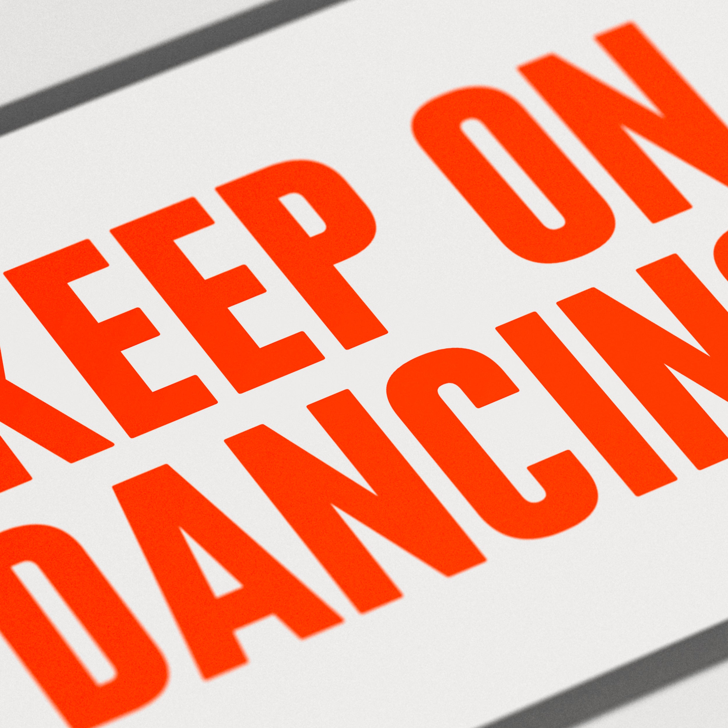 Keep on dancing! (Grußkarte)