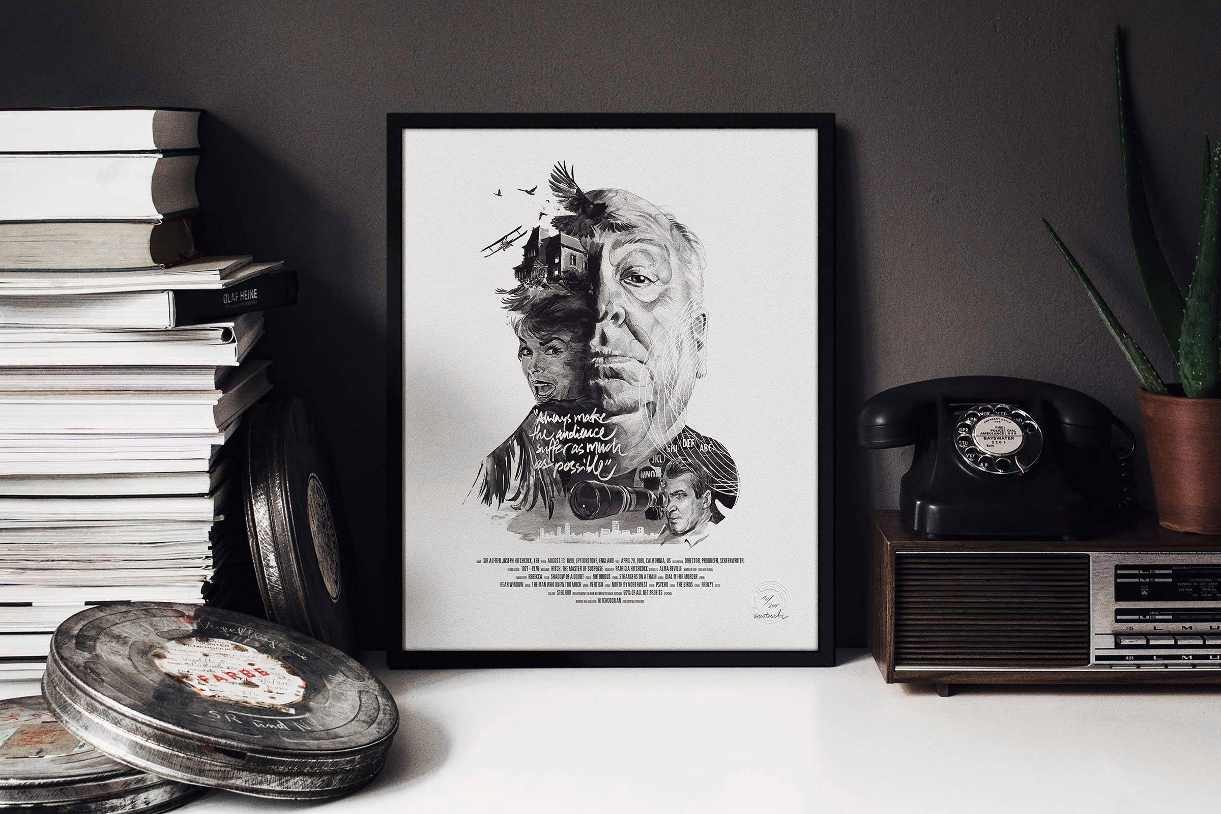 Movie Director Portrait – Alfred Hitchcock
