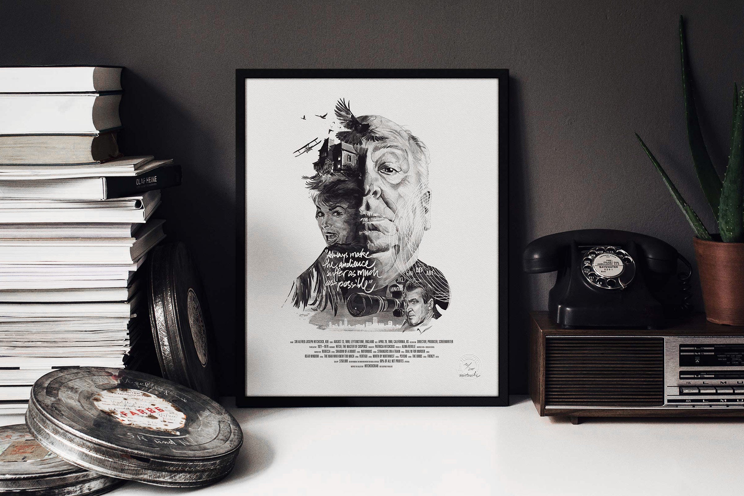 Movie Director Portrait – Alfred Hitchcock