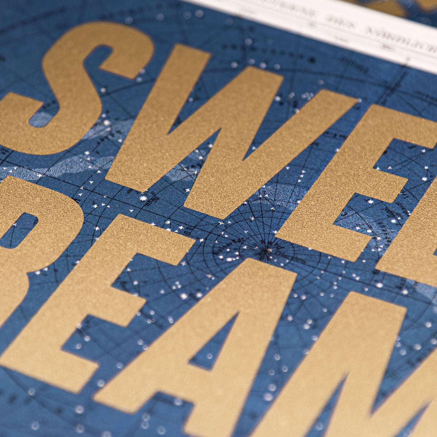 Sweet Dreams — Typography X Ephemera (Gold)