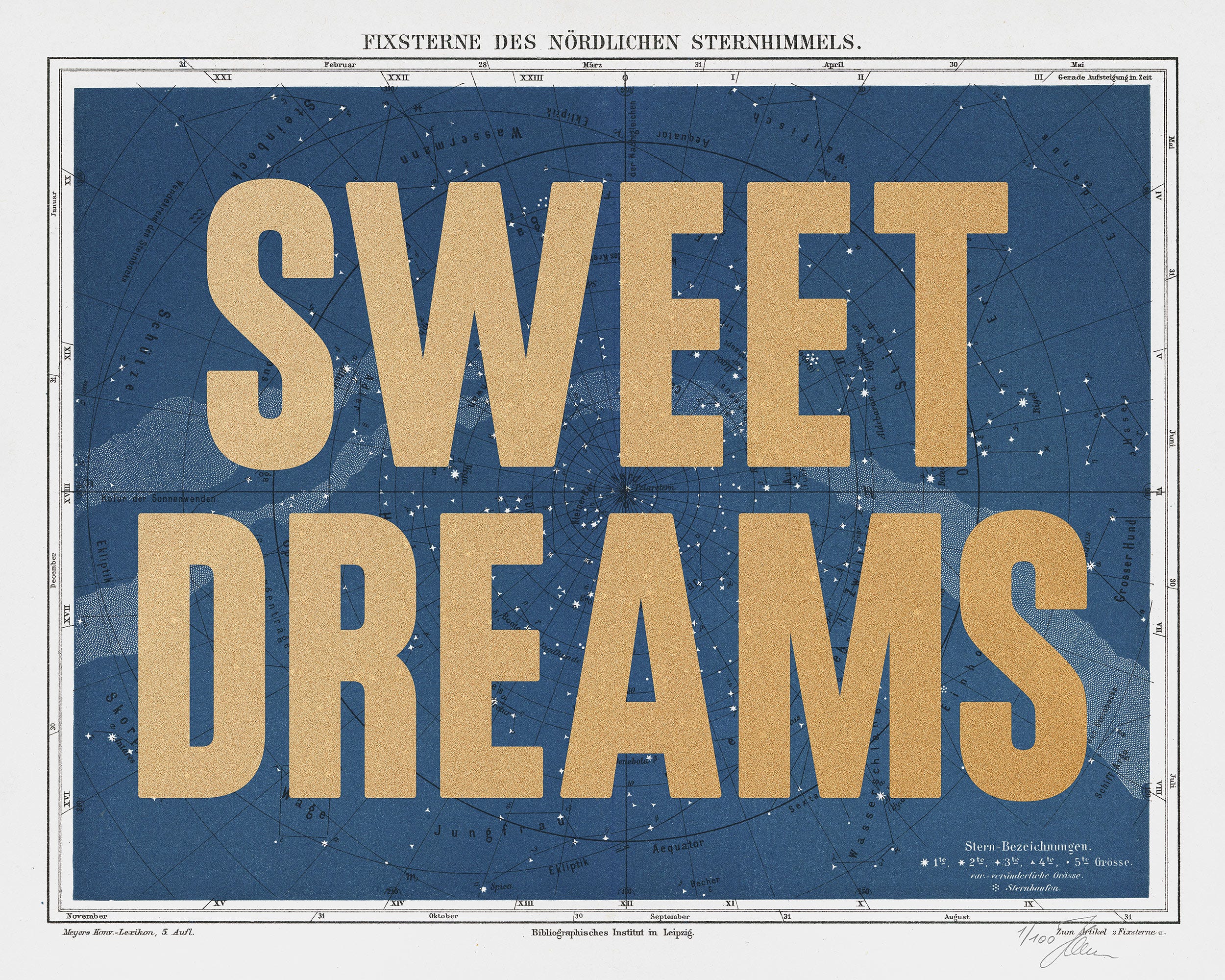 Sweet Dreams — Typography X Ephemera (Gold)